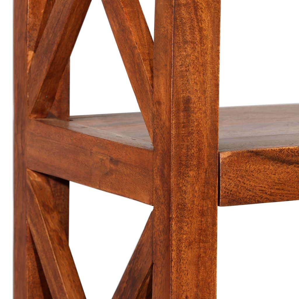Bookshelf Solid Acacia Wood Sheesham Finish