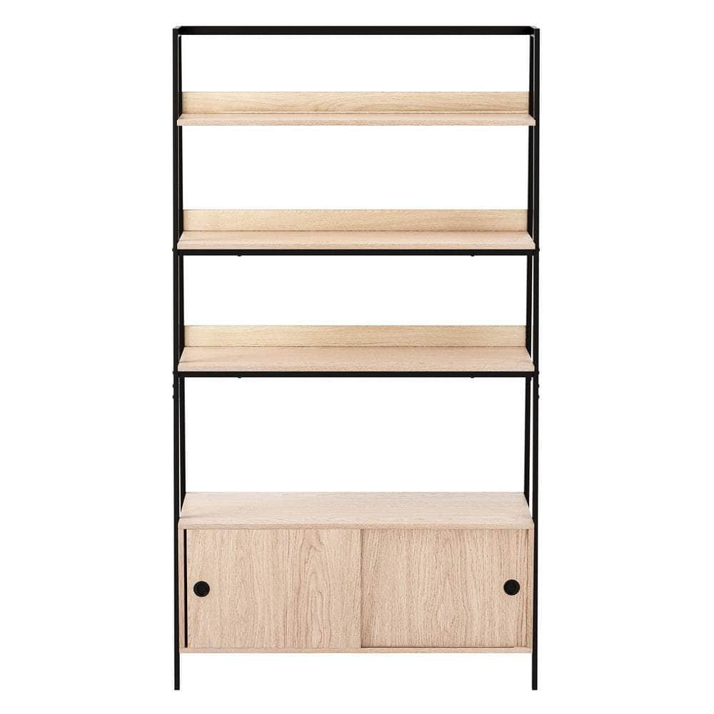 Bookshelf With Cabinet Mira Oak | Oak colour