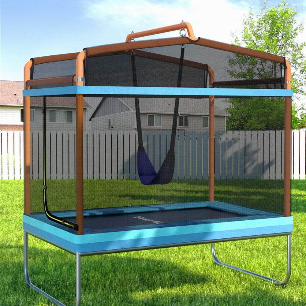 Bounce Swing 6FT Trampoline Adventure with Safety Net