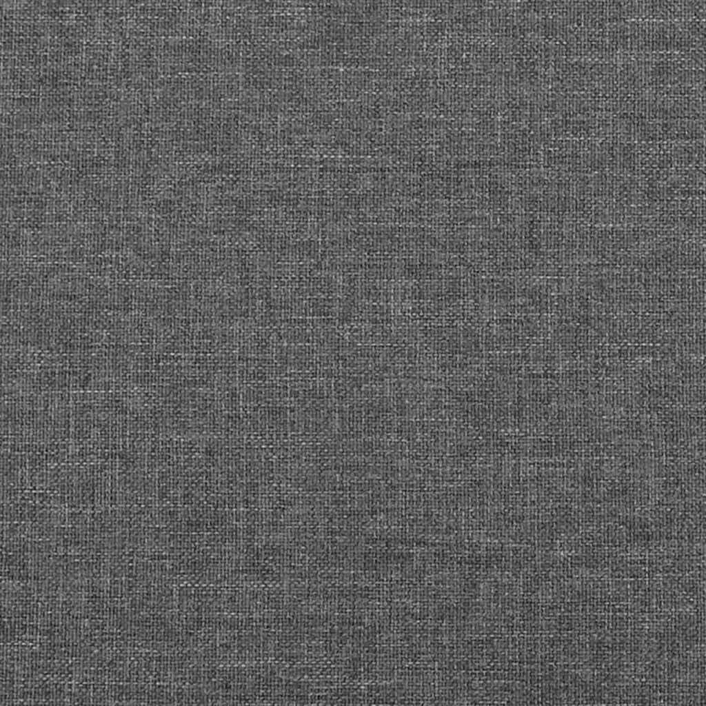 Box Spring Bed with Mattress Dark Grey Queen