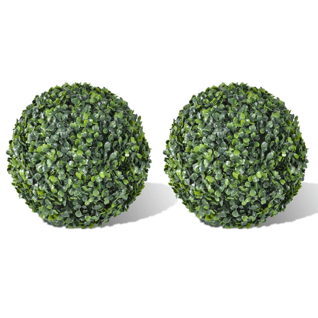 Boxwood Ball Artificial Leaf Topiary Ball  2 pcs