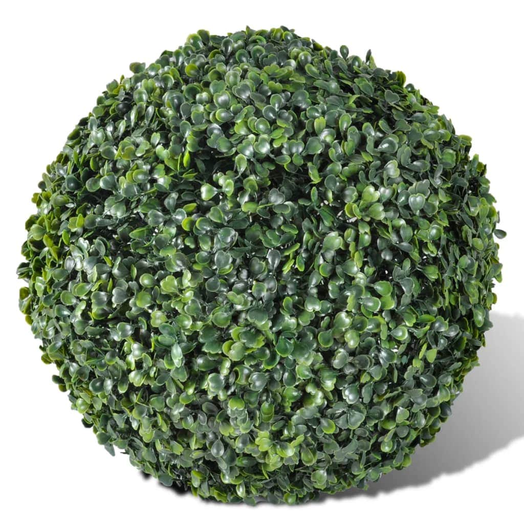 Boxwood Ball Artificial Leaf Topiary Ball - 2 pcs