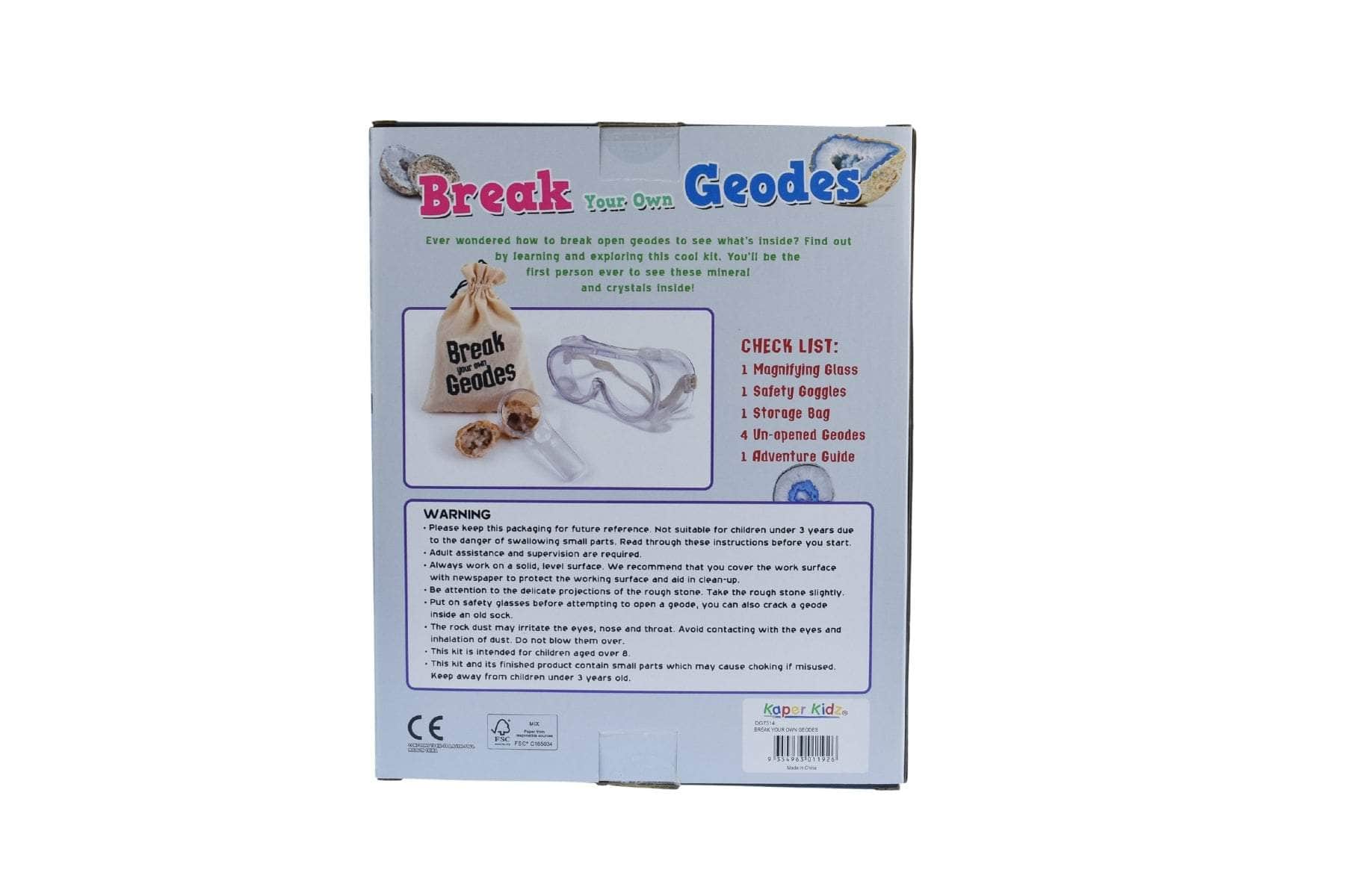 Break your own geodes kit
