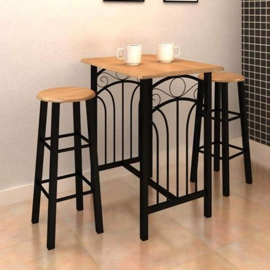 Breakfast/Dinner Table Dining Set MDF with Black | Black colour