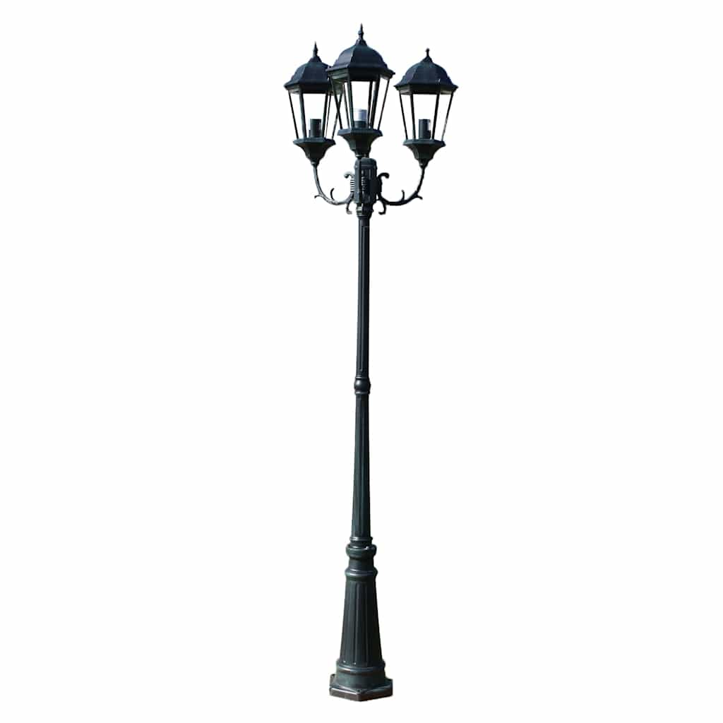 Brighton Garden Light Post 3 - arms 230 cm Dark Green/Black - Simple deals