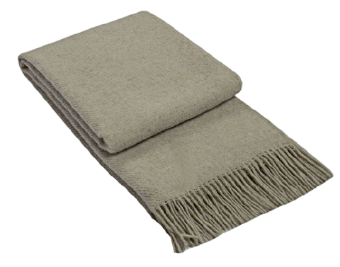 Brighton Throw - 100% Nz Wool - Beige