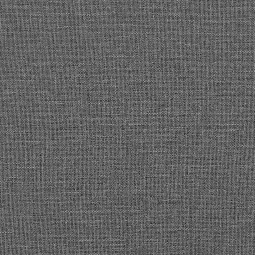 Brown and Dark Grey Platform Bed Frame for Queen Mattress