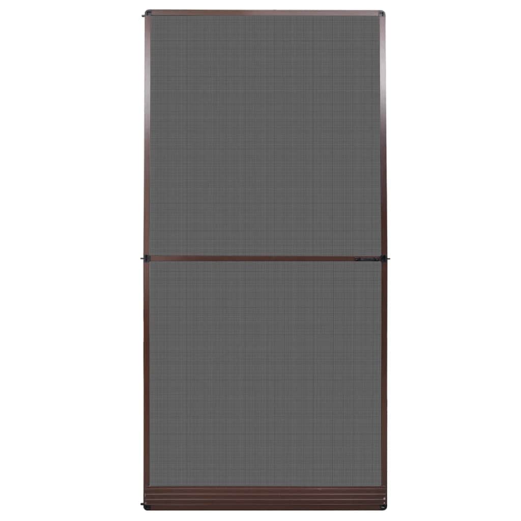 Brown-Hinged Insect Screen for Doors XL