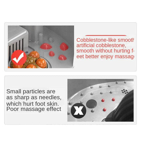 Bubble Footbath Electric Foot Spa Tub Massager Roller Heat Soak Bath English