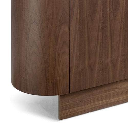 Buffet Mdf Melamine Interior Storage In Dark Walnut Colour