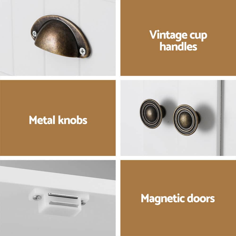 Buffet Sideboard Cupboard Cabinet White