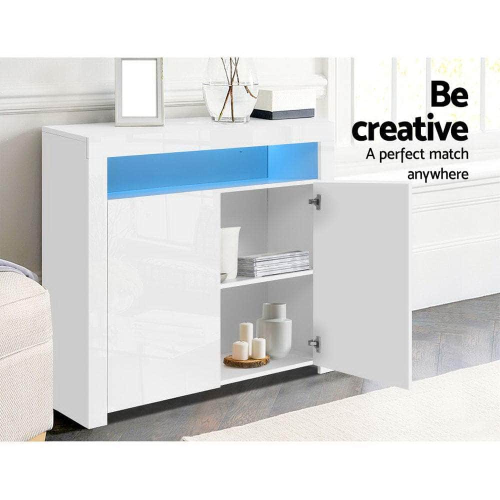 Buffet Sideboard Led - Arno White