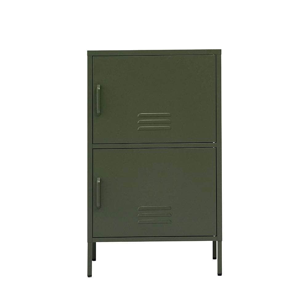 Buffet Sideboard Metal Cabinet - Double Green