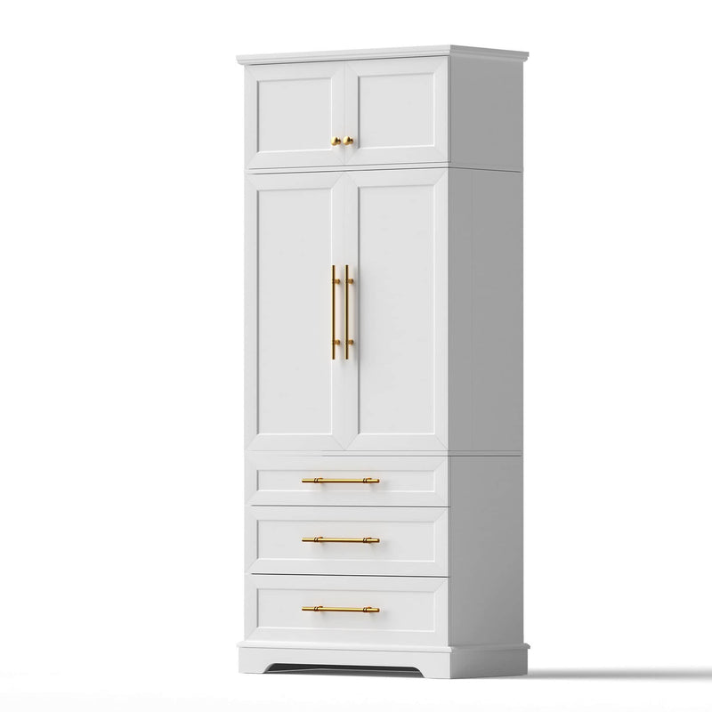 Hamptons style pantry cabinet for kitchen storage drawers