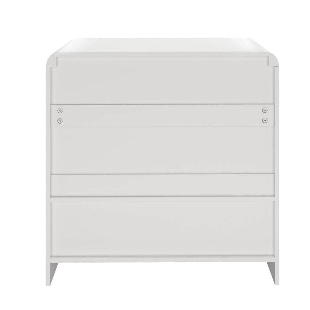 Buffet Sideboard Storage Cabinet White 2 Doors Cupboard for Dining Room