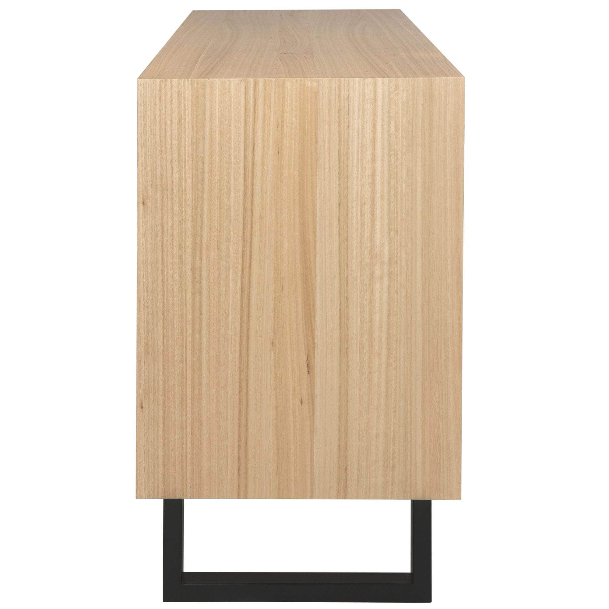 Buffet Table 180Cm 2 Door 3 Drawer Solid Messmate Timber Wood - Natural