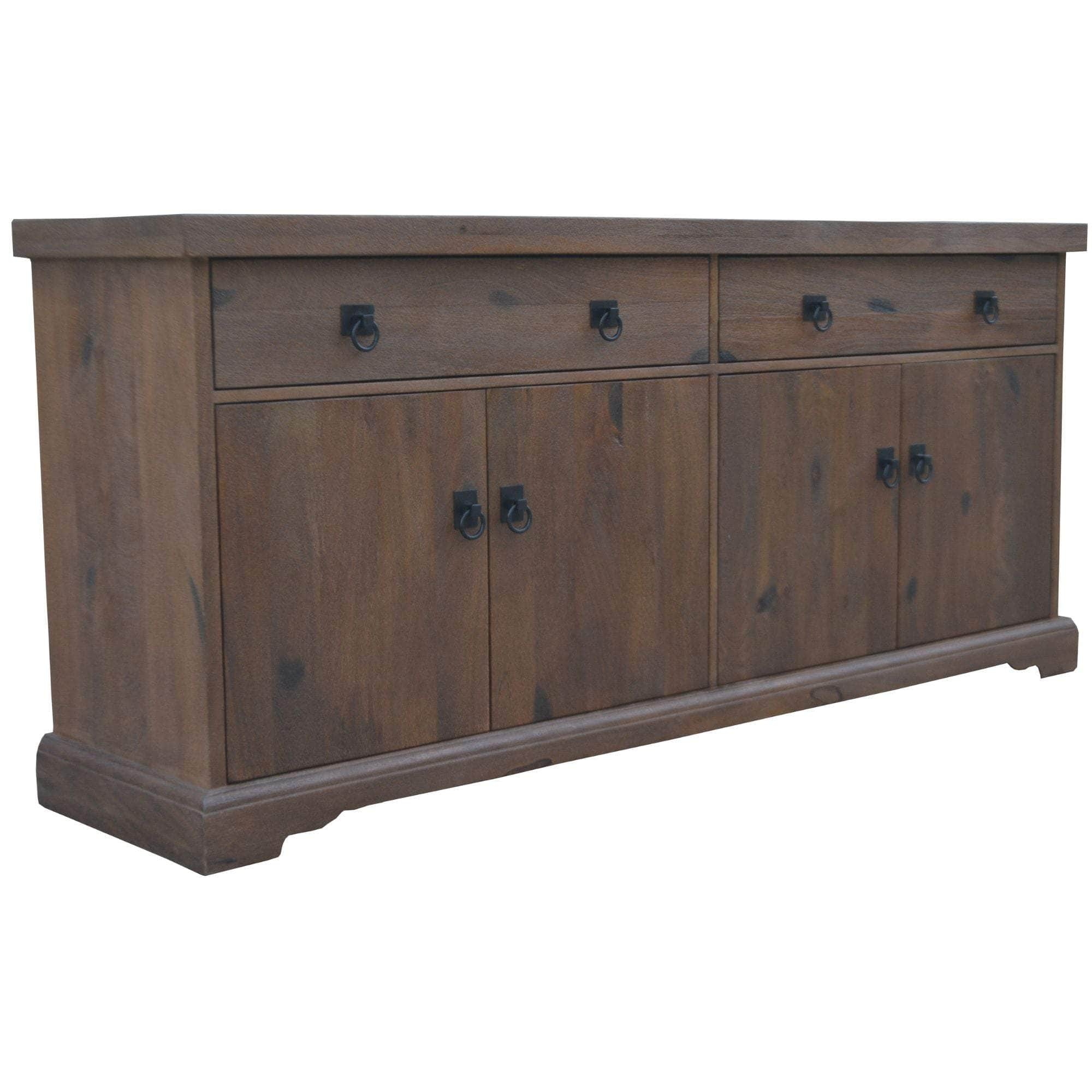 Buffet Table 180Cm 2 Door 4 Drawer Solid Mango Timber Wood