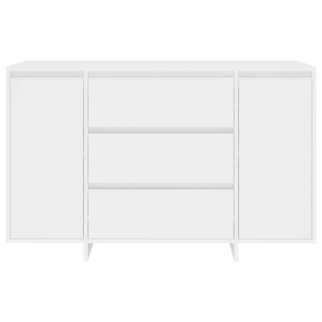 Buffets & Sideboard With 3 Drawers White Chipboard