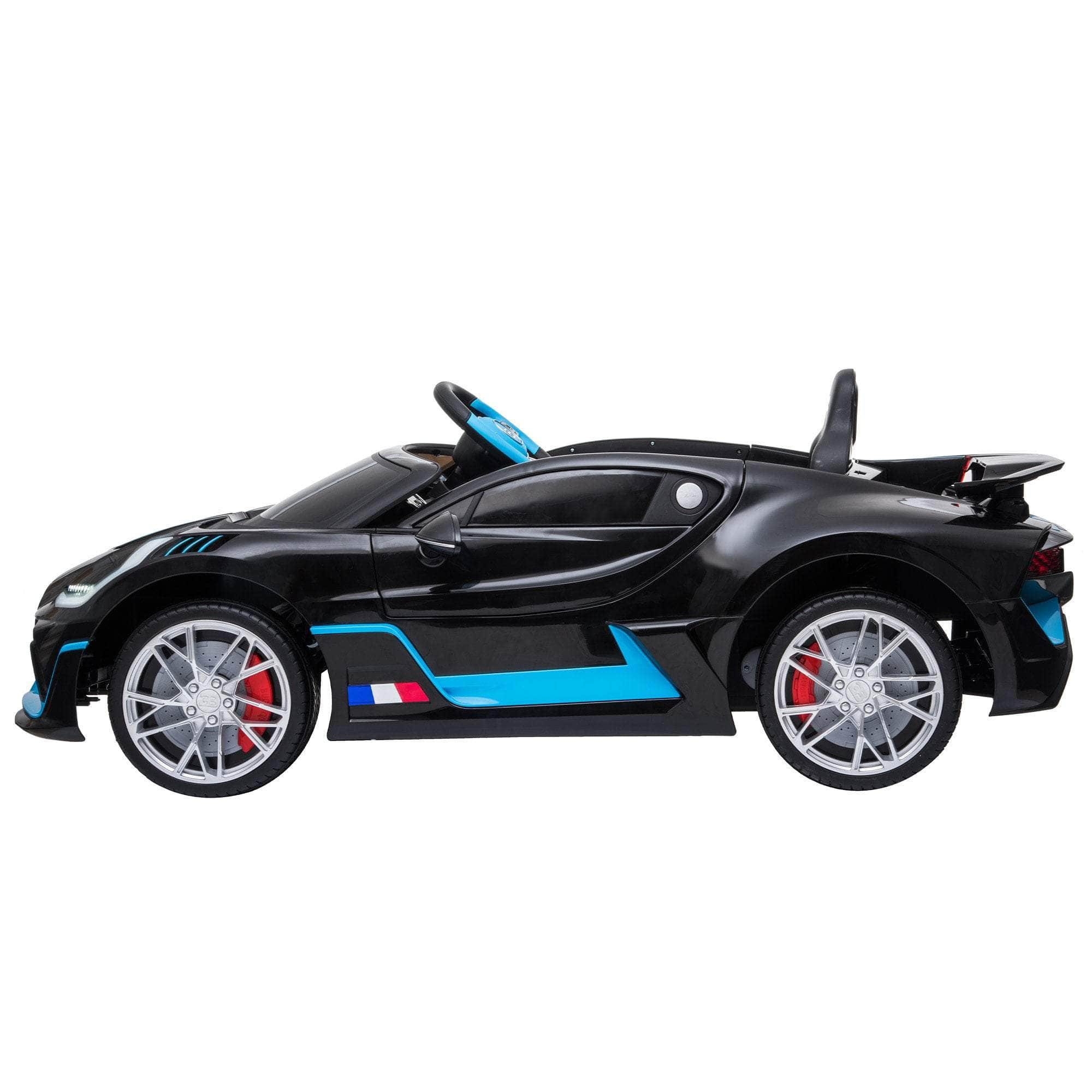 Bugatti Divo Kids Ride On Car Black/Blue/Red Edition