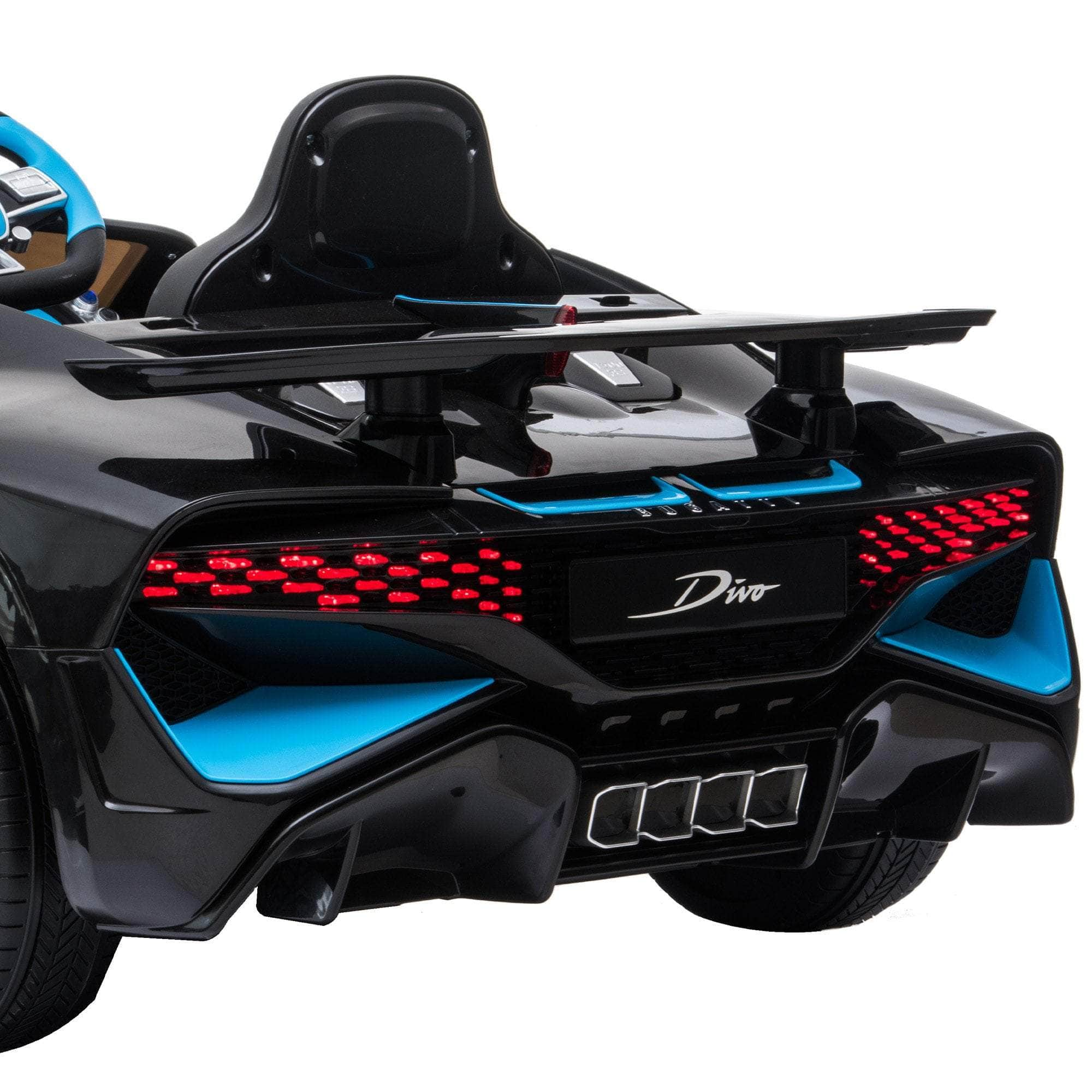 Bugatti Divo Kids Ride On Car Black/Blue/Red Edition