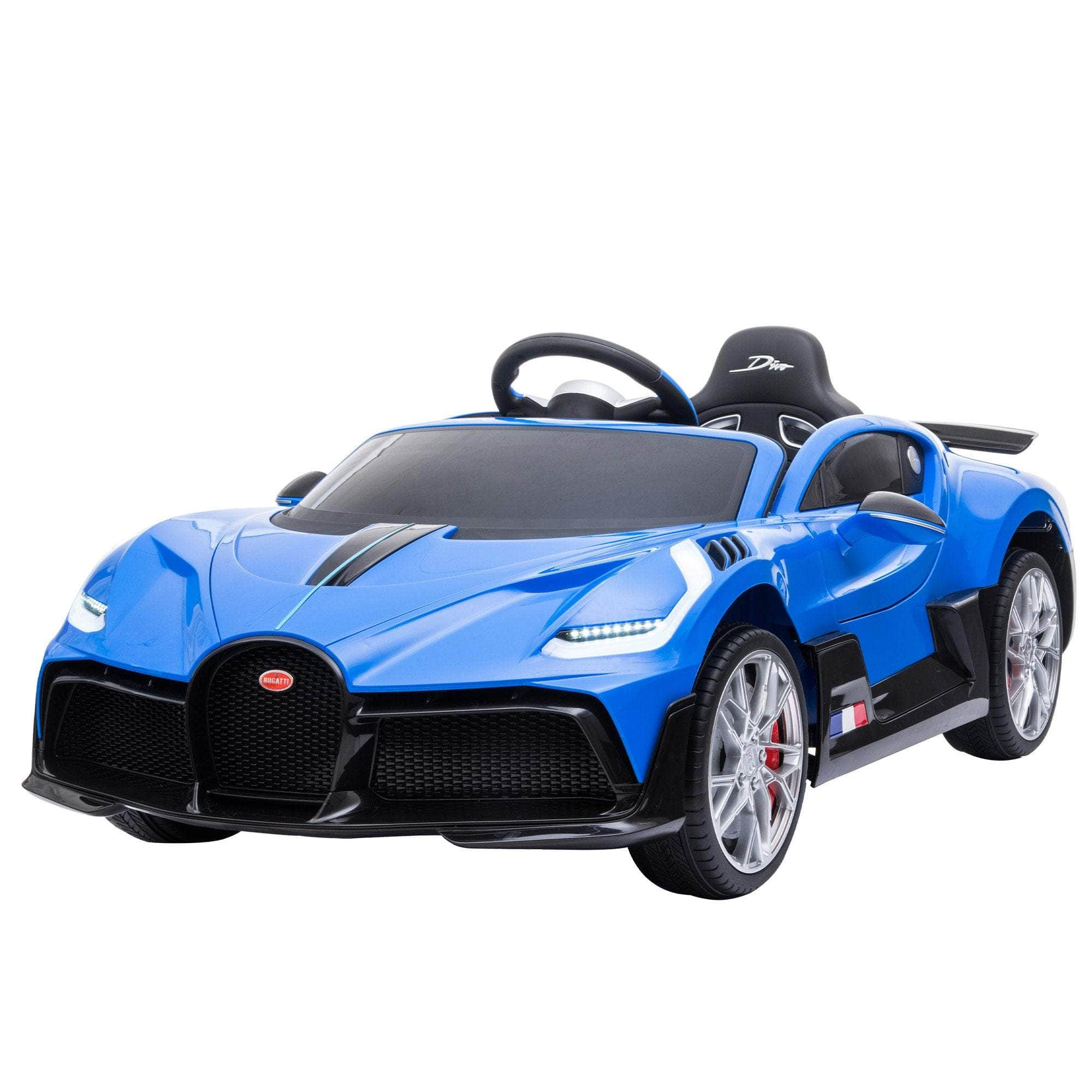 Bugatti Divo Kids Ride On Car Black/Blue/Red Edition