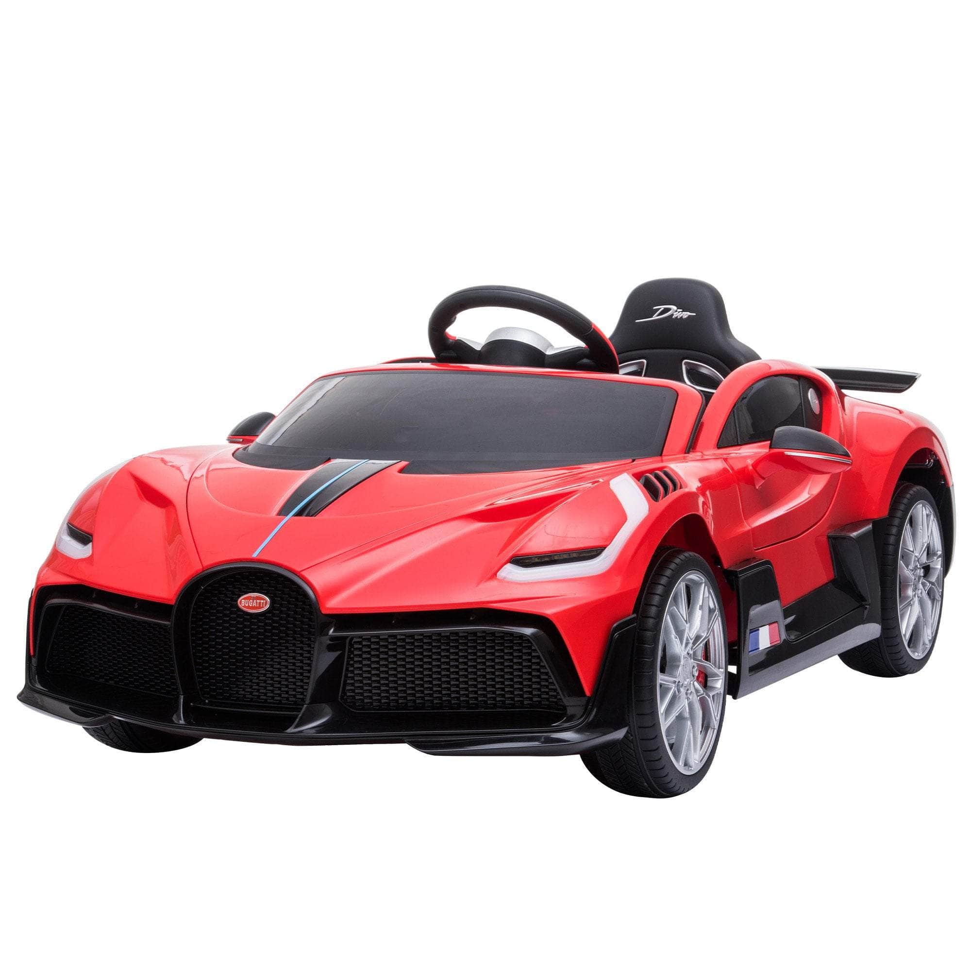 Bugatti Divo Kids Ride On Car Black/Blue/Red Edition