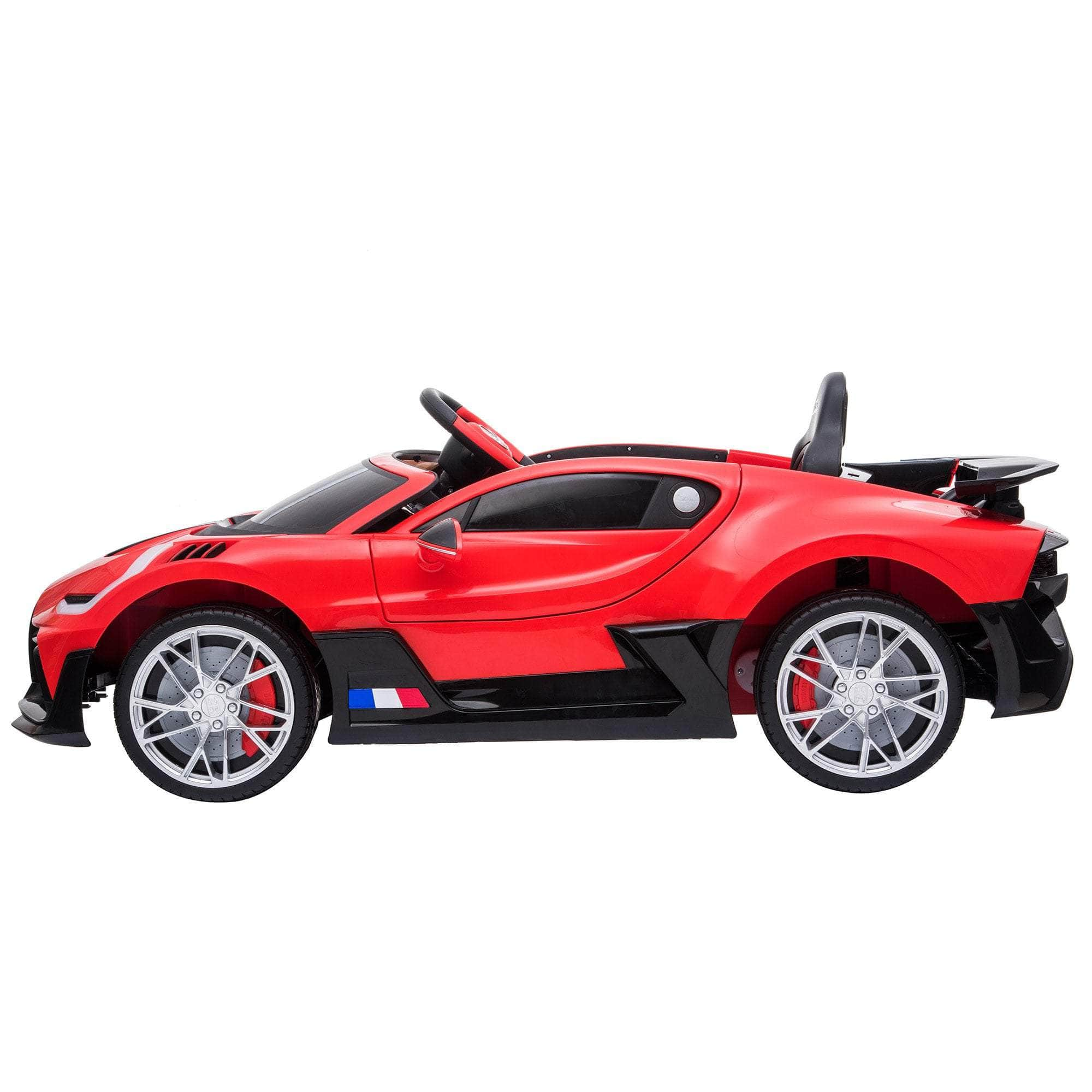 Bugatti Divo Kids Ride On Car Black/Blue/Red Edition