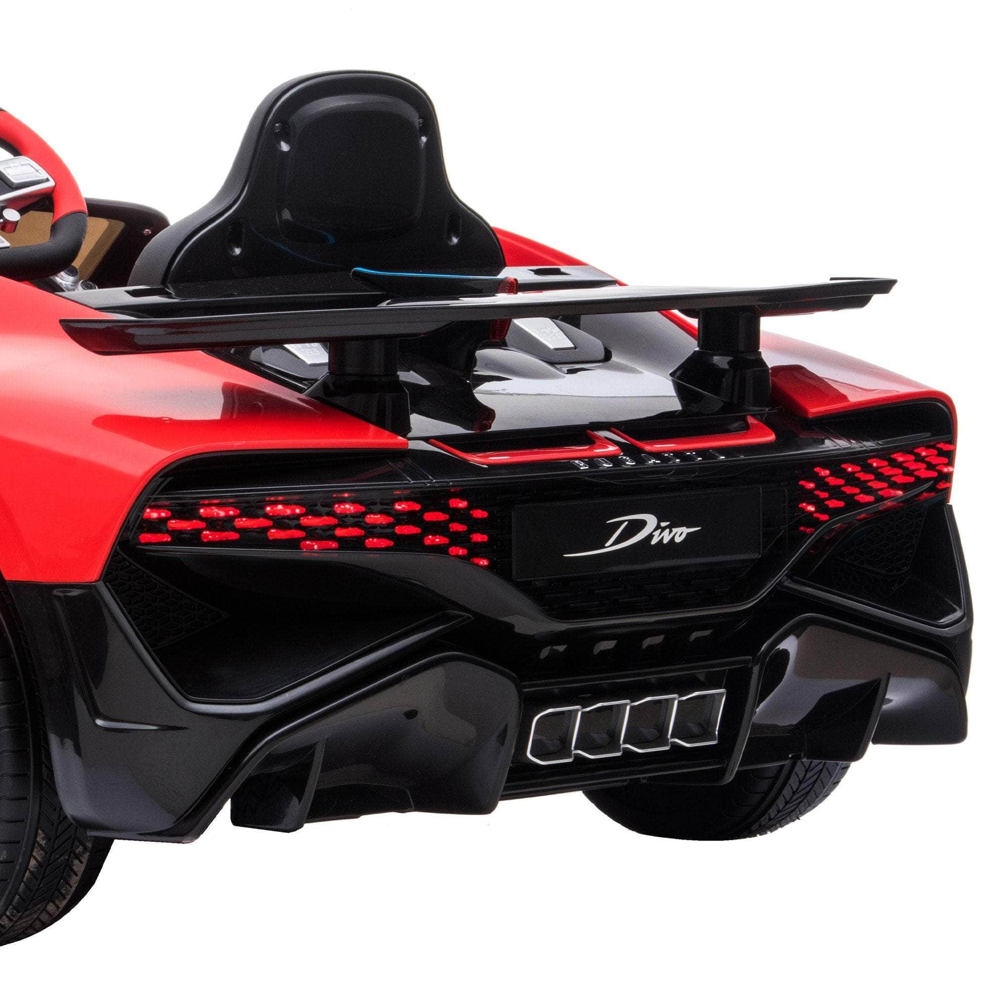 Bugatti Divo Kids Ride On Car Black/Blue/Red Edition