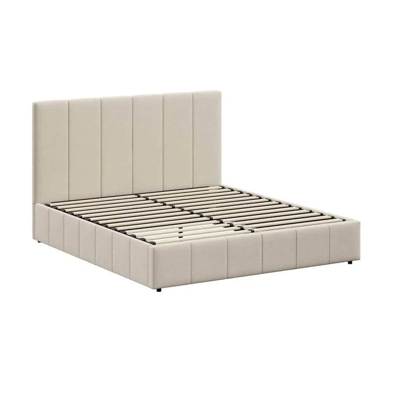 Built-In Storage Modern Gas Lift Bed Frame