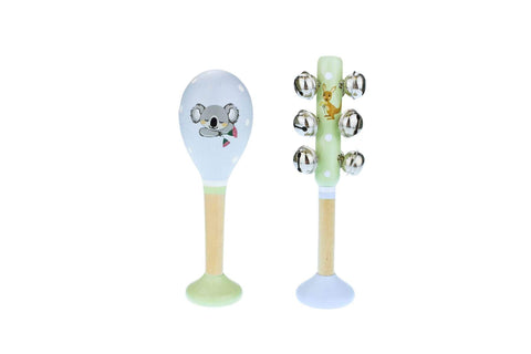 Bush buddies australian animals maraca & bellstick set