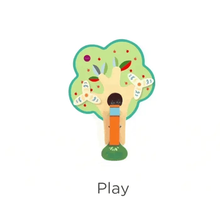 VertiPlay Wall Toy: Busy Woodpecker knocker with SC2 id