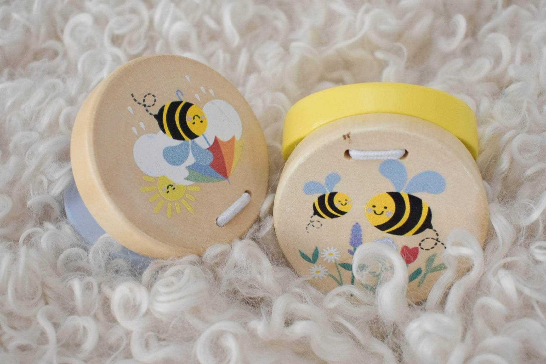 Buzzy days bee wooden castanets price for 2