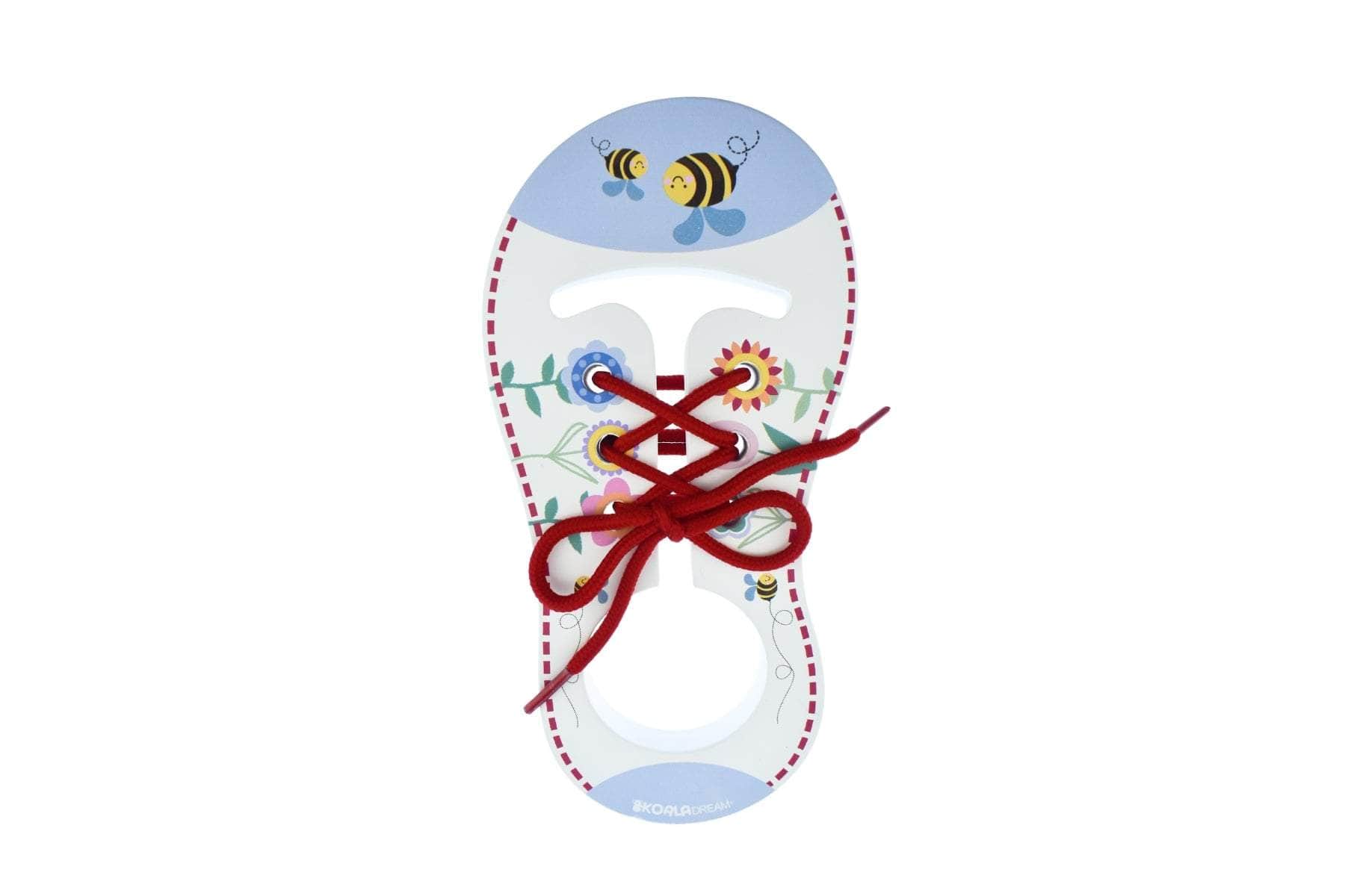 Buzzy days wooden learn to tie shoe lace (pair)