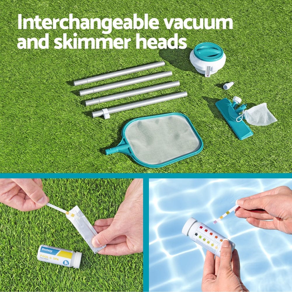 Pool Cleaner Vacuum Chemical Dispenser Thermometer Swimming Pools Cleaning Kit with Pool Sweeps & Vacuums - photo 8