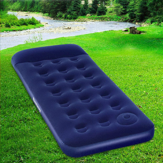 Single Size Inflatable Air Mattress - Navy - Inflatable Mattresses
