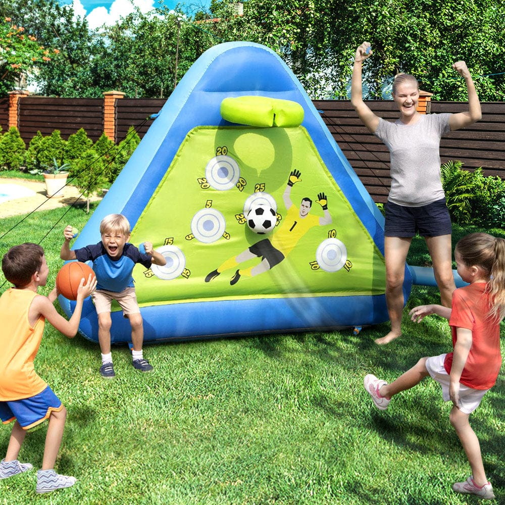 Kids Inflatable Soccer Basketball Outdoor Play Board with Outdoor Play Equipment