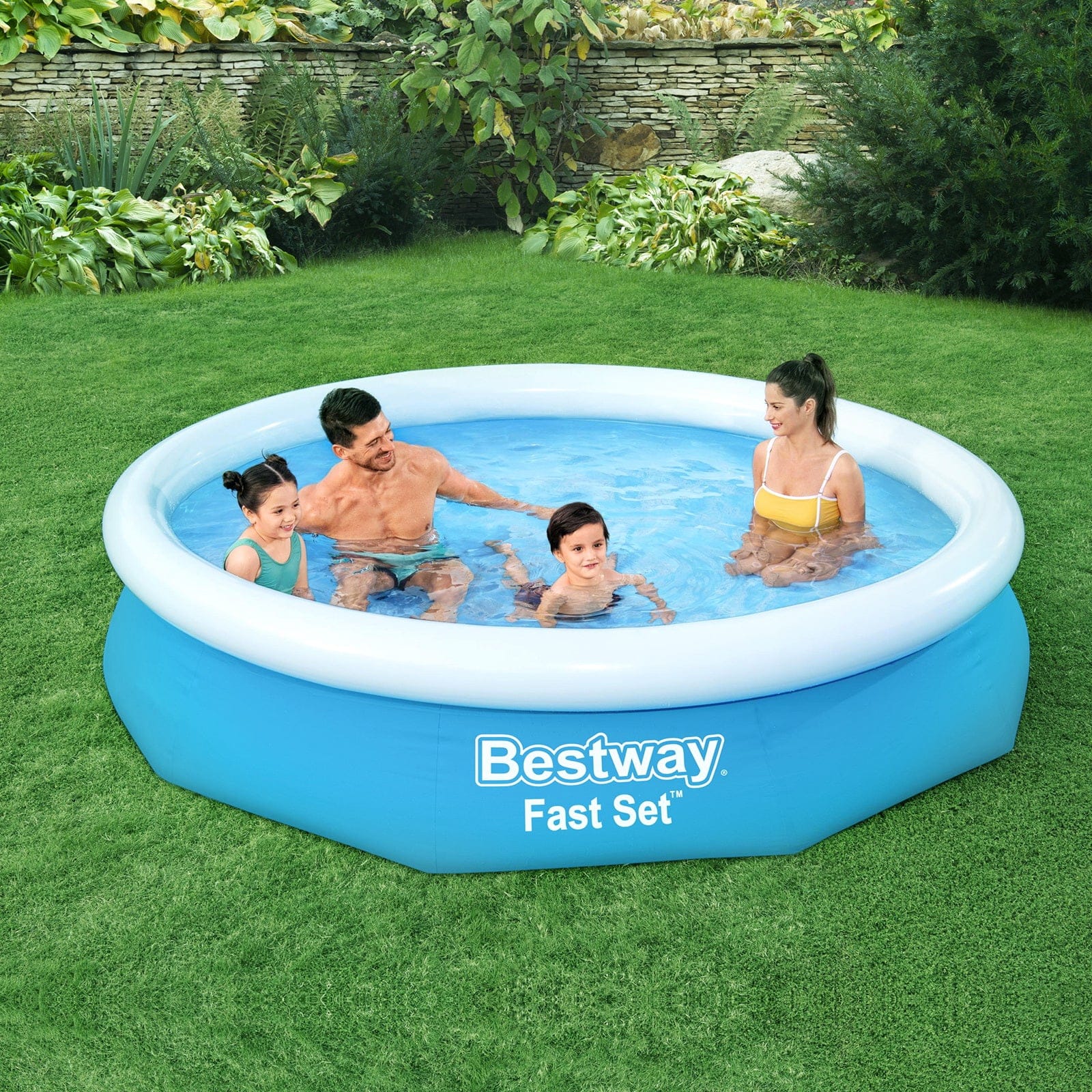 305X66Cm Above Ground Round Inflatable Pool W/ Filter Pump 3200L with Swimming Pools