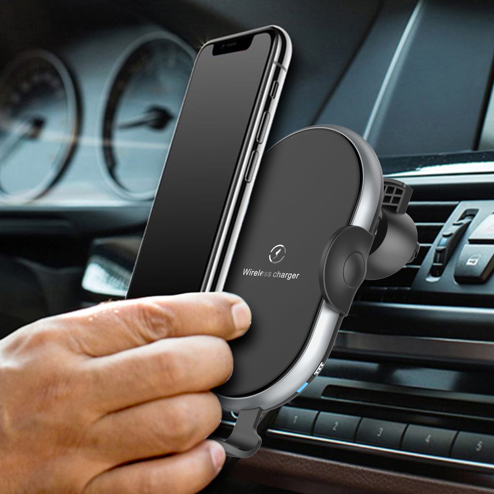 Automatic Clamping Wireless Car Charger,With Backlight with Automotive Repair & Speciality Tools