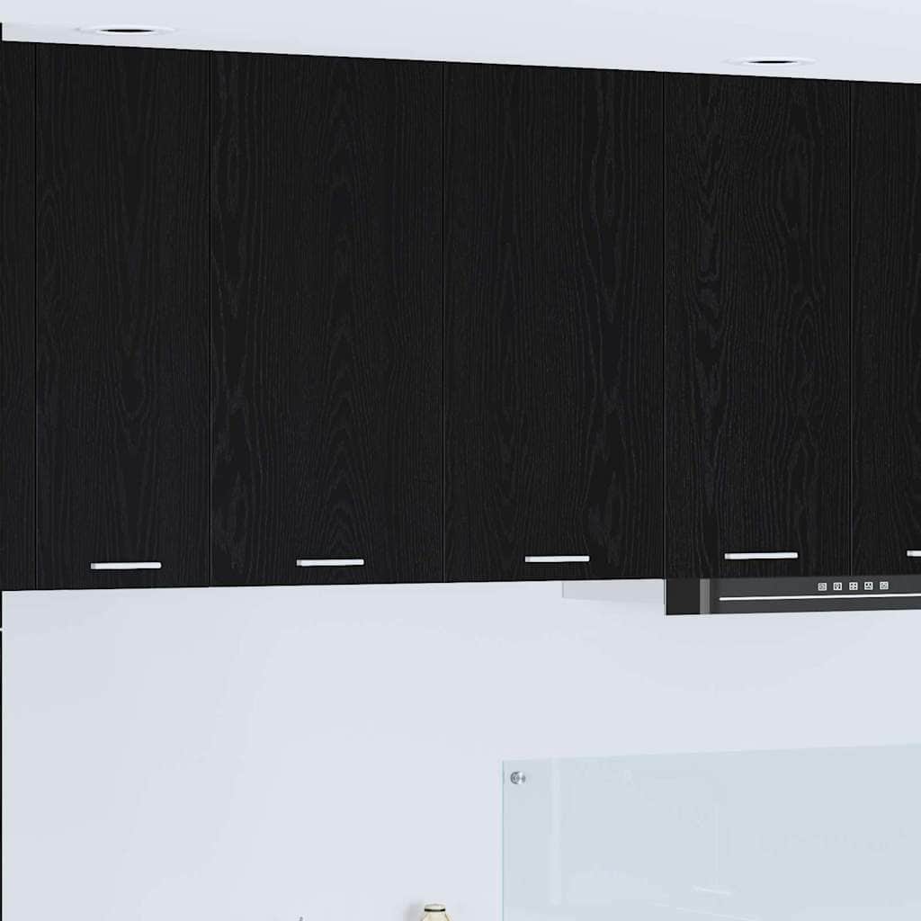 Cabinet Riga Black Oak Engineered Wood - Home Dacor