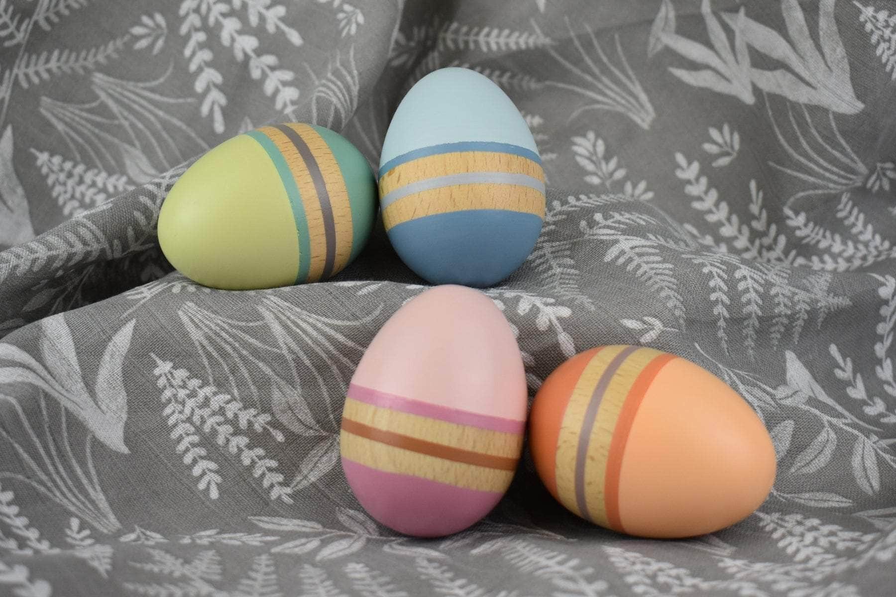 Calm & Breezy Wooden Maraca Egg Shaker Set Of 4