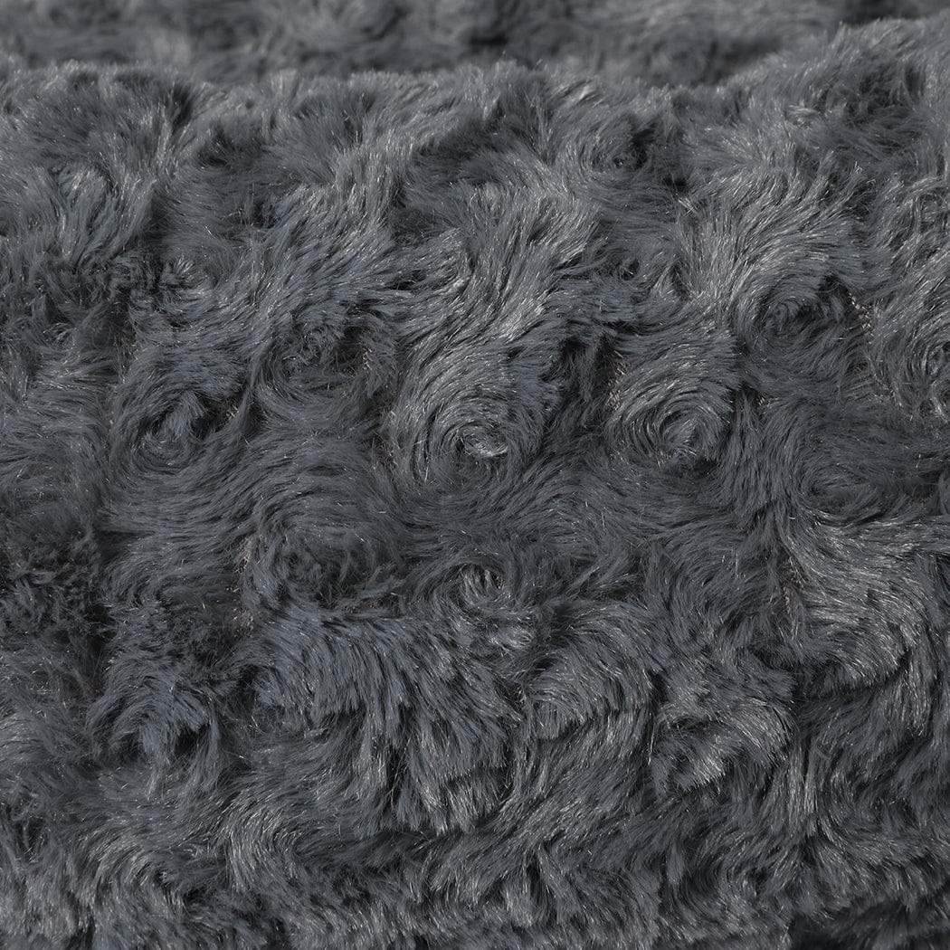 Calming Dog Bed Warm Soft Plush XL Dark Grey X-Large, SC2 id