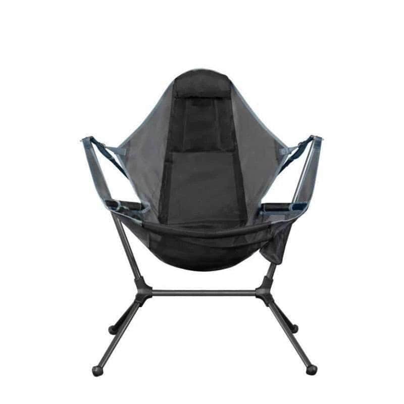 Camping Chair Foldable Swing Recliner Relaxation Swinging Back Outdoor Outdoor Portable Green