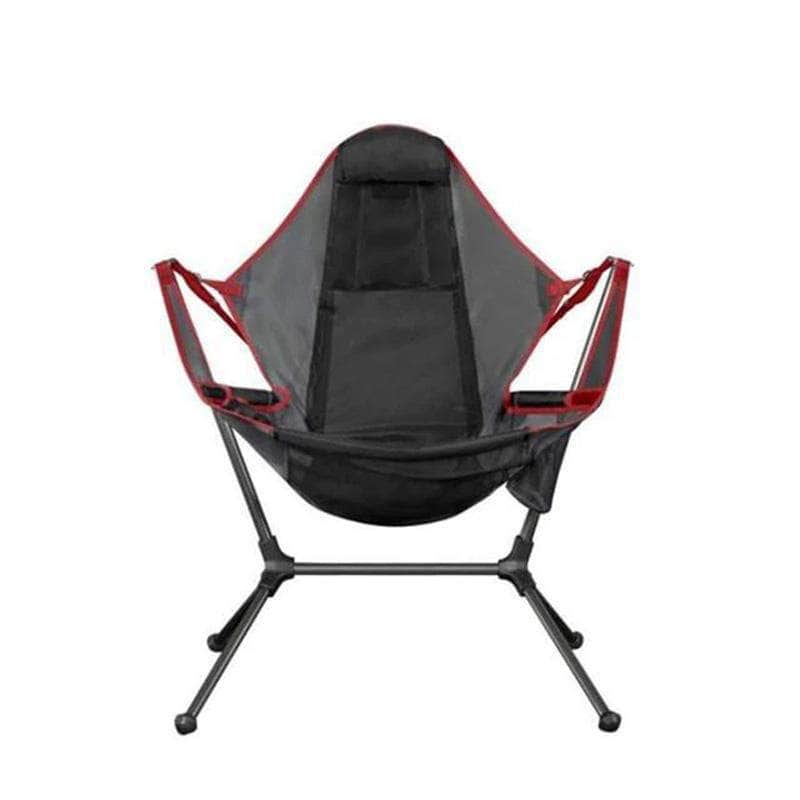 Camping Chair Foldable Swing Recliner Relaxation Swinging Back Outdoor Outdoor Portable Green
