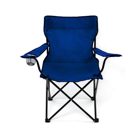 Camping Chairs Folding Arm Foldable Blue