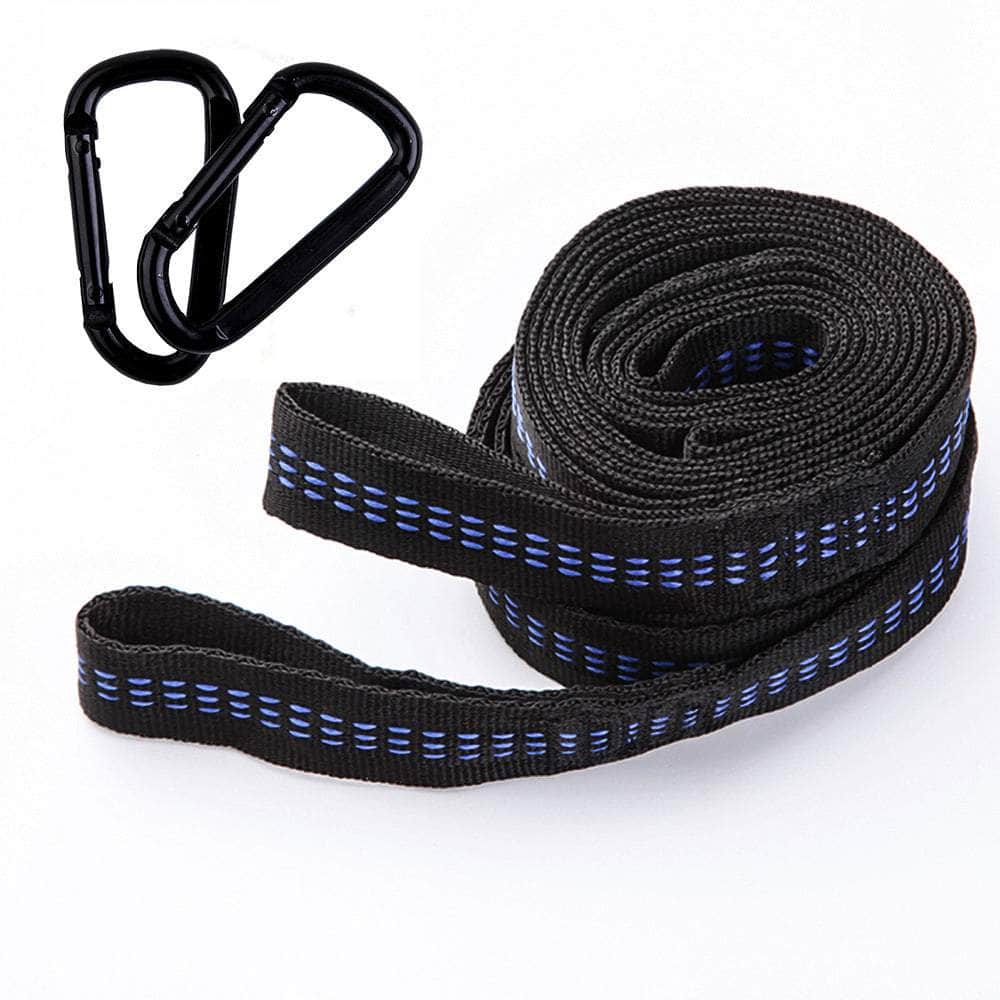 Camping Hammock with Mosquito Net - Blue and Grey