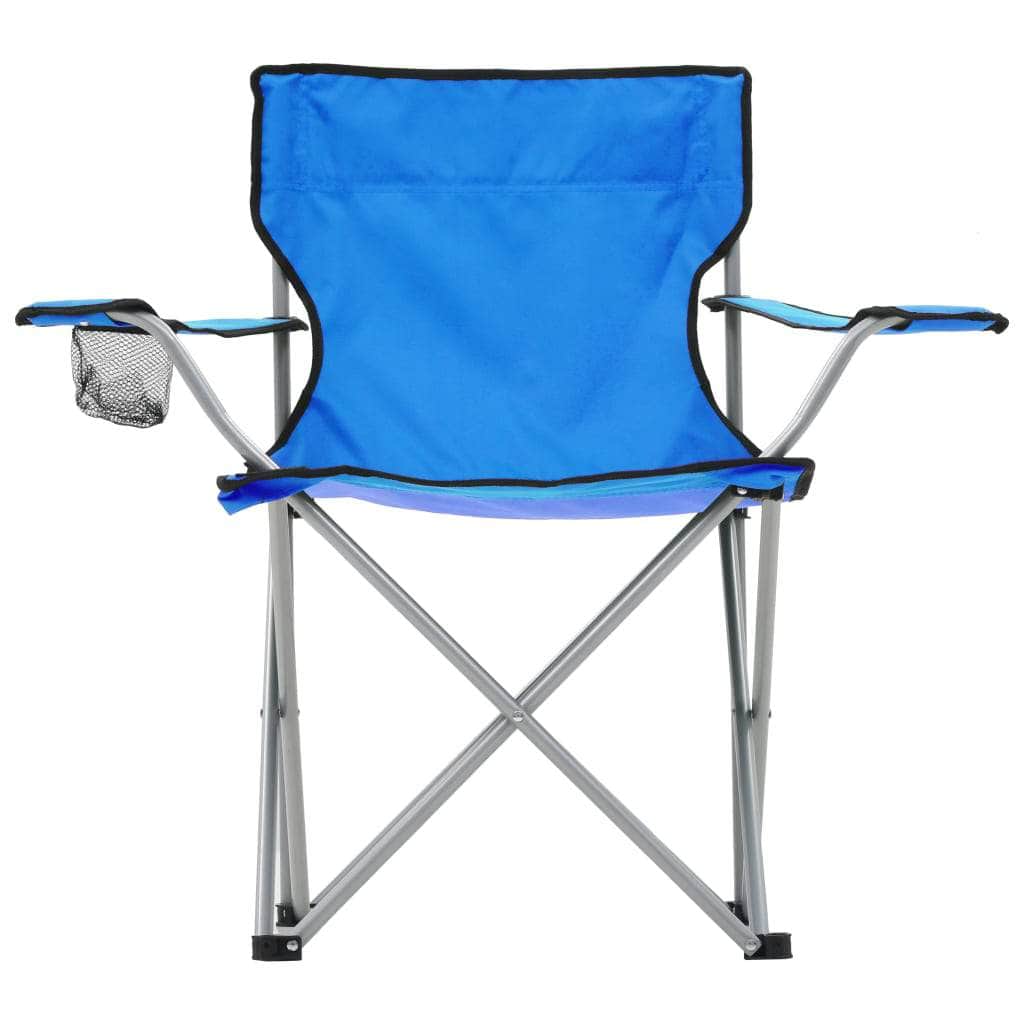 Camping Table and Chair Set 3 Pieces Blue - Simple deals