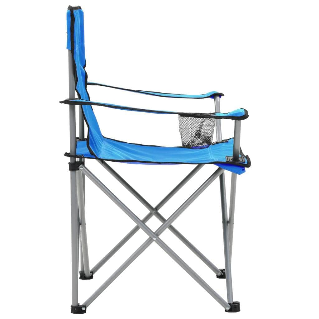 Camping Table and Chair Set 3 Pieces Blue - Simple deals