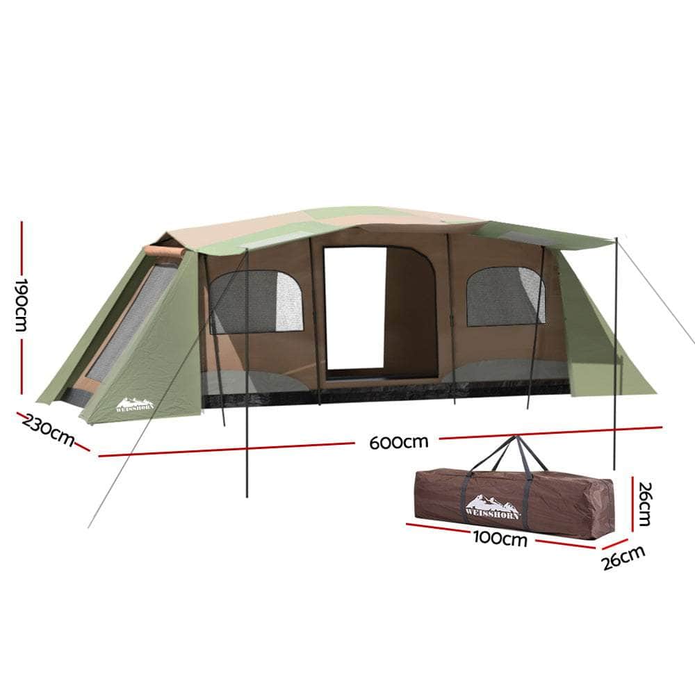 Camping Tent  Instant Up 10 Person Family Hiking Oasis