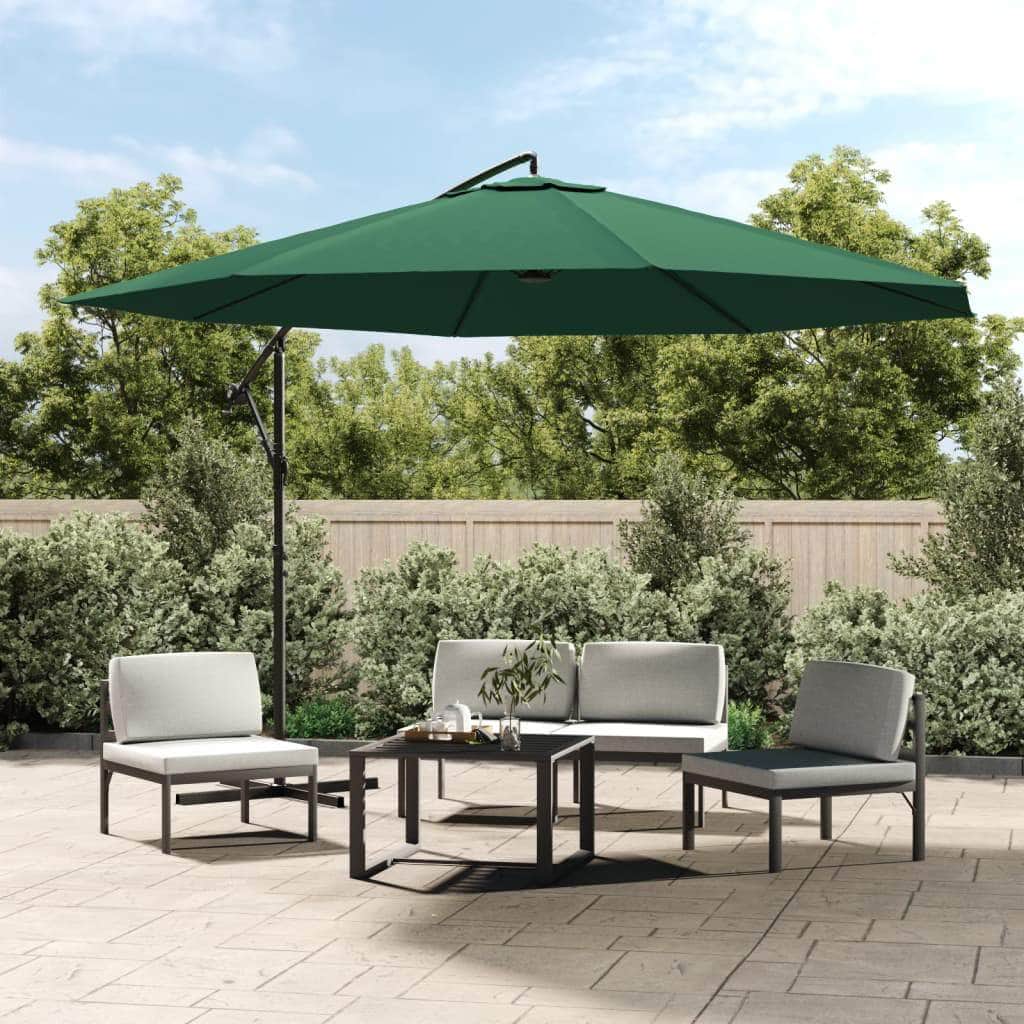 Cantilever Umbrella 3.5 m Green - Simple deals