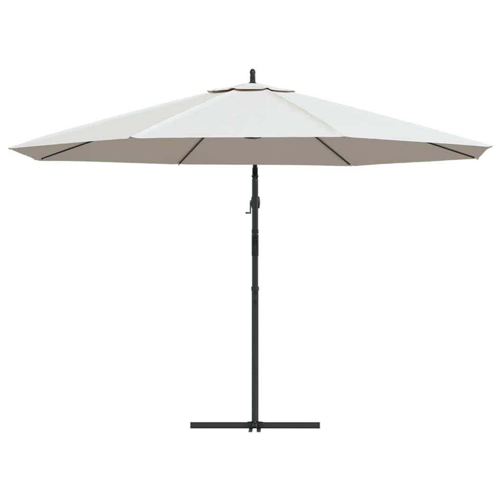 Cantilever Umbrella 3.5 m Sand White - Simple deals